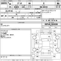 Toyota PORTE лот № 18095 оценка RA  с аукциона в Японии 2
