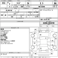 Toyota RAIZE лот № 351 оценка RA  с аукциона в Японии 2
