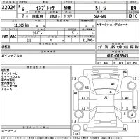 Subaru IMPREZA лот № 32024 оценка RA  с аукциона в Японии 2
