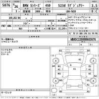 BMW 5-Series лот № 5076 оценка 3.5  с аукциона в Японии 2