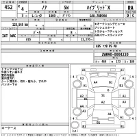 Toyota NOAH лот № 452 оценка RA  с аукциона в Японии 2