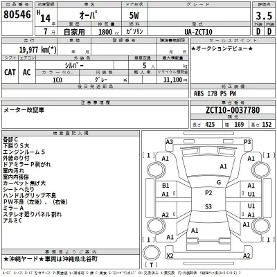 Toyota OPA  с аукциона в Японии