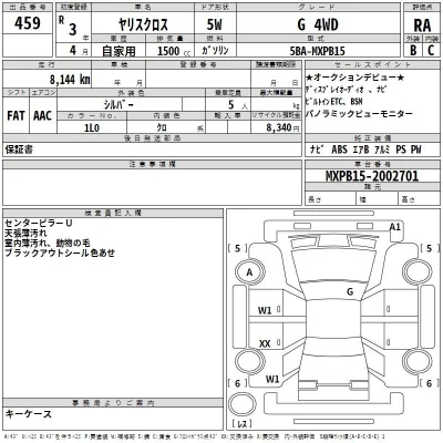 Toyota YARIS CROSS  с аукциона в Японии