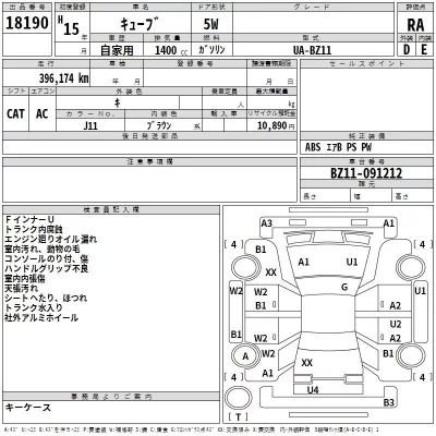 Nissan CUBE  с аукциона в Японии