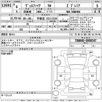 Toyota VELLFIRE лот № 12691 оценка 5  с аукциона в Японии 2