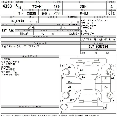 Honda ACCORD  с аукциона в Японии