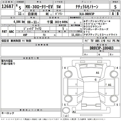Mazda MX-30  с аукциона в Японии
