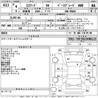 Suzuki ESCUDO лот № 613 оценка RA  с аукциона в Японии 2