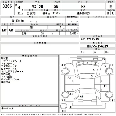 Suzuki WAGON R  с аукциона в Японии