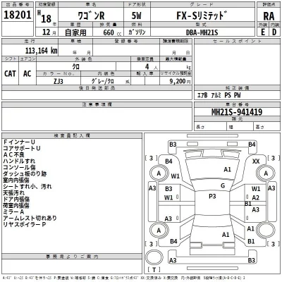 Suzuki WAGON R  с аукциона в Японии