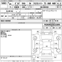 Volvo V40 лот № 5083 оценка 4.5  с аукциона в Японии 2