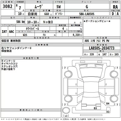 Daihatsu MOVE  с аукциона в Японии