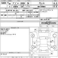 Peugeot 2008 лот № 5009 оценка 4.5  с аукциона в Японии 2