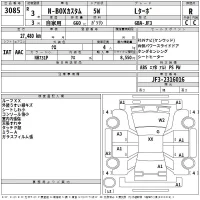 Honda N BOX лот № 3085 оценка R  с аукциона в Японии 2