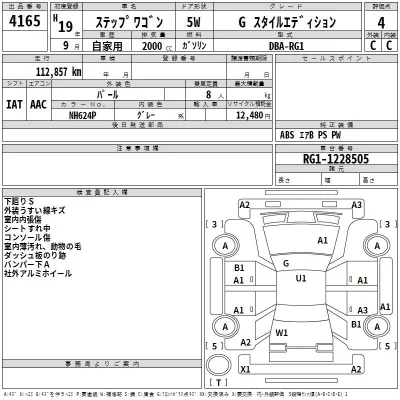 Honda STEP WAGON  с аукциона в Японии