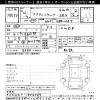 Honda ACTY TRUCK лот № 70019 оценка 3.5  с аукциона в Японии 10