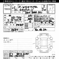 Honda N WGN лот № 70009 оценка 3.5  с аукциона в Японии 10