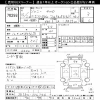 Suzuki JIMNY лот № 70298 оценка 3  с аукциона в Японии 10