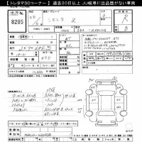 Toyota SIENTA лот № 8285 оценка R  с аукциона в Японии 10
