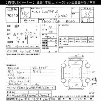 BMW MINI лот № 70540 оценка 3.5  с аукциона в Японии 10