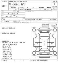 Toyota RACTIS лот № 20111 оценка 3  с аукциона в Японии 10