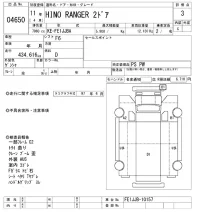 Hino RANGER лот № 4650 оценка 3  с аукциона в Японии 9