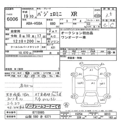 Mitsubishi PAJERO MINI  с аукциона в Японии
