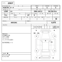Nissan MARCH лот № 2007 оценка R  с аукциона в Японии 6