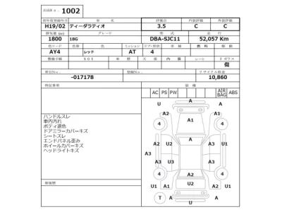 Nissan TIIDA LATIO  с аукциона в Японии