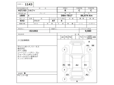 Nissan SYLPHY  с аукциона в Японии