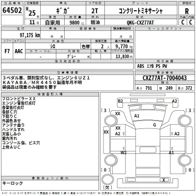 Isuzu GIGA  с аукциона в Японии