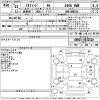 Toyota ALPHARD лот № 450 оценка 3.5  с аукциона в Японии 2