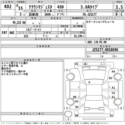 Toyota CROWN  с аукциона в Японии