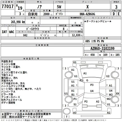 Toyota NOAH  с аукциона в Японии