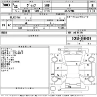Toyota VITZ лот № 7003 оценка R  с аукциона в Японии 2