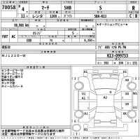 Nissan MARCH лот № 70058 оценка R  с аукциона в Японии 2