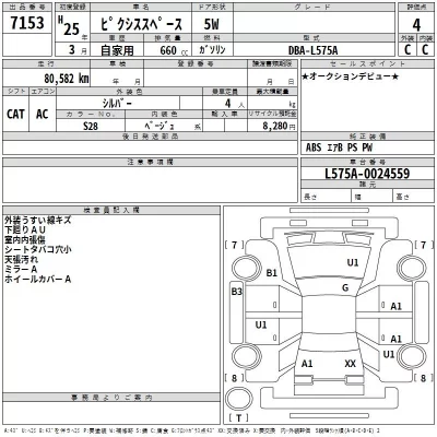 Toyota PIXIS SPACE  с аукциона в Японии