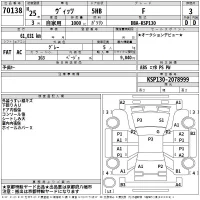 Toyota VITZ лот № 70138 оценка 3  с аукциона в Японии 2