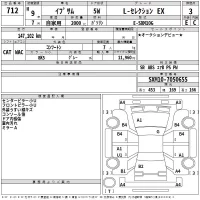 Toyota IPSUM лот № 712 оценка 3  с аукциона в Японии 2