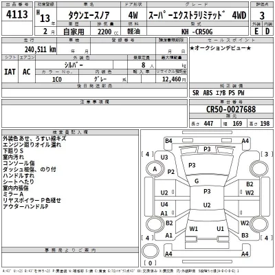 Toyota TOWN ACE NOAH  с аукциона в Японии