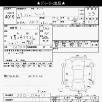 Nissan MARCH лот № 4019 оценка 3.5  с аукциона в Японии 6