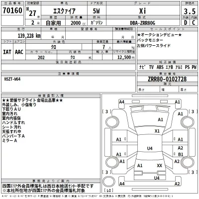 Toyota ESQUIRE  с аукциона в Японии