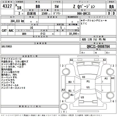 Toyota BB  с аукциона в Японии