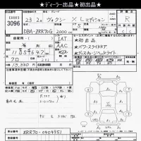 Toyota VOXY лот № 3096 оценка R  с аукциона в Японии 10