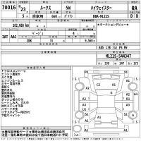 Nissan ROOX лот № 70016 оценка RA  с аукциона в Японии 2