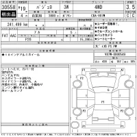 Mitsubishi PAJERO лот № 30558 оценка 3.5  с аукциона в Японии 11