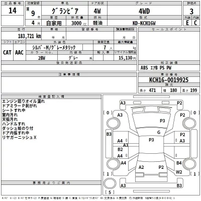 Toyota GRANVIA  с аукциона в Японии