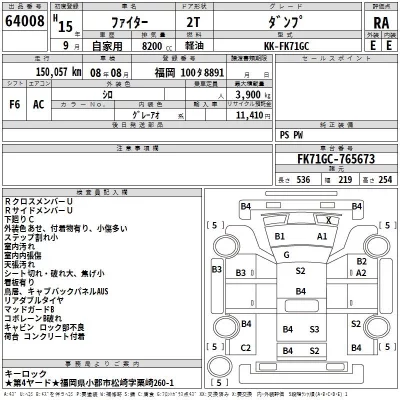 Mitsubishi FUSO FIGHTER  с аукциона в Японии