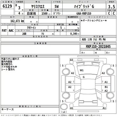 Toyota YARIS CROSS  с аукциона в Японии