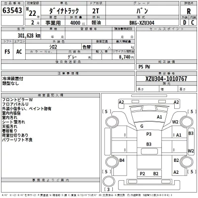 Toyota DYNA  с аукциона в Японии